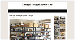 Desktop Screenshot of garagestoragesystems.net